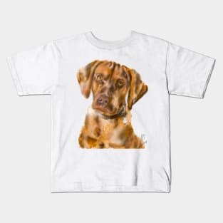 A Pensive Vizsla Puppy Kids T-Shirt